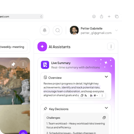 VidNavigator interface with AI video search